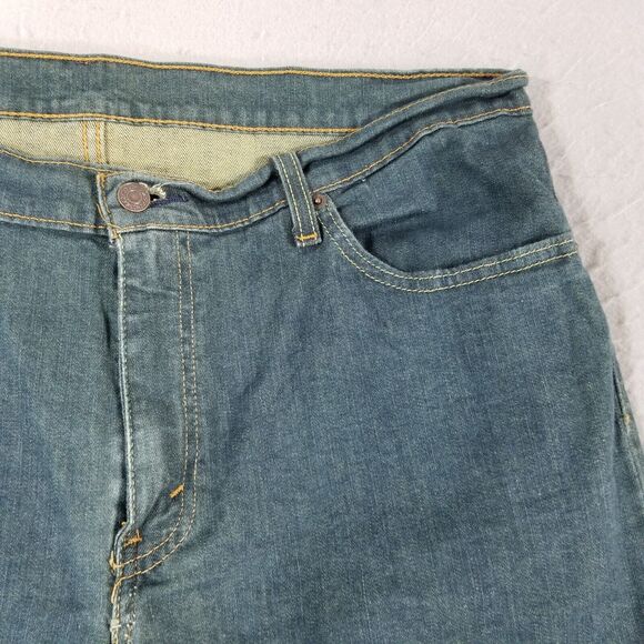Levi's 511 jeans men's 36x30 slim straight blue stretch flex denim pants retro - Picture 4 of 12